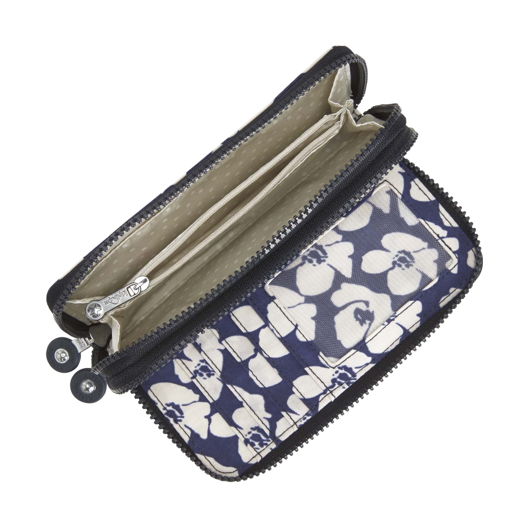 Kipling Basic Uzario Ladies 2 Section Large Purse / Wallet New 2018