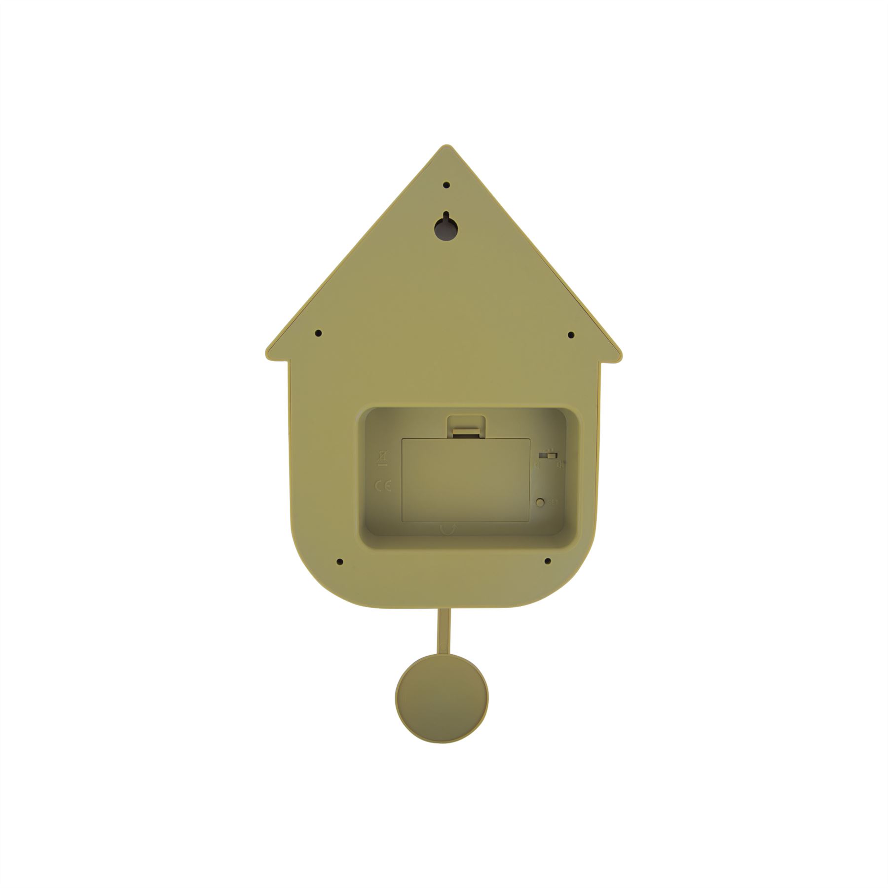 Karlsson Modern Cuckoo Wall Clock Minimalist Bird Sound Working Cuckoo