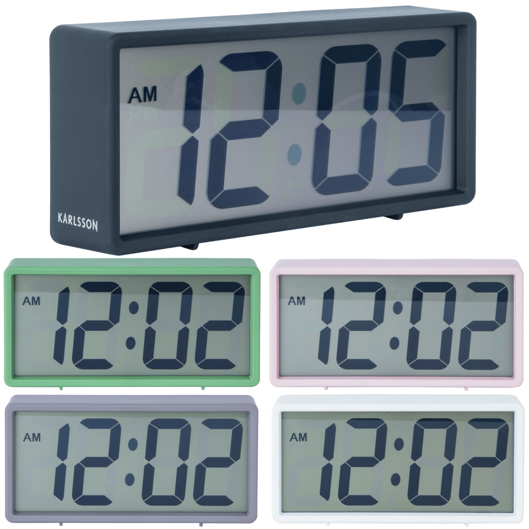 Digital Alarm Clock Small Table Desk Clock with 3.3 LCD Display and 7 Color Changing for Kids Travel Bedroom