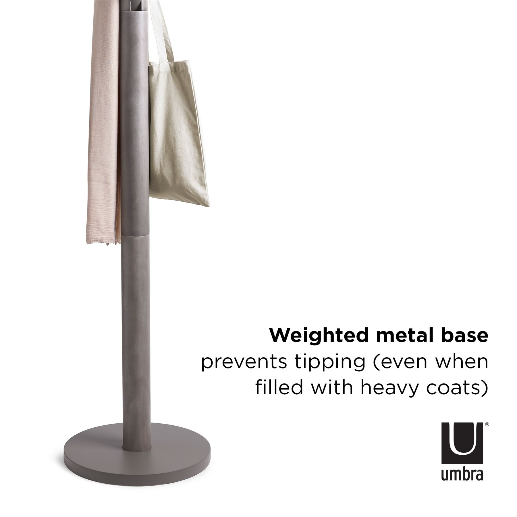 Umbra Flapper Floor Standing Coat Rack Hat Scarf Hallway Cloak Coat Room - Picture 13 of 36