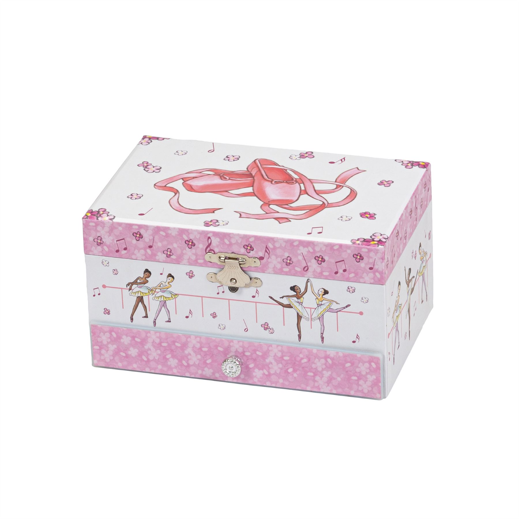 Musical Jewellery Box Mele & Co Ballerina & Shoe Girls Musical Jewellery Case - Picture 3 of 7