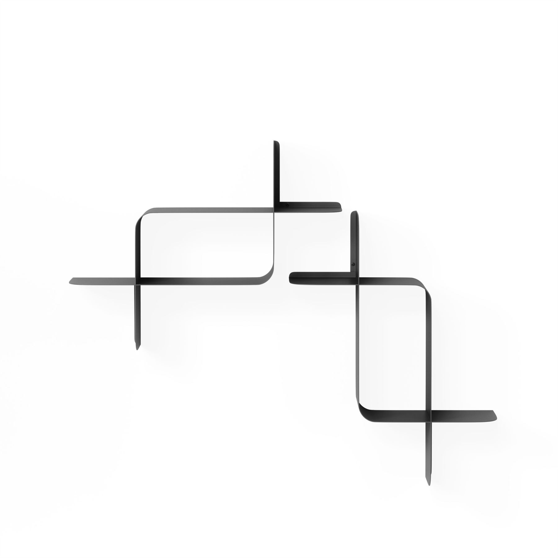 Umbra Montage Metal Shelf 2Pk Display Shelves Geometric Metal Shelves - Picture 11 of 21