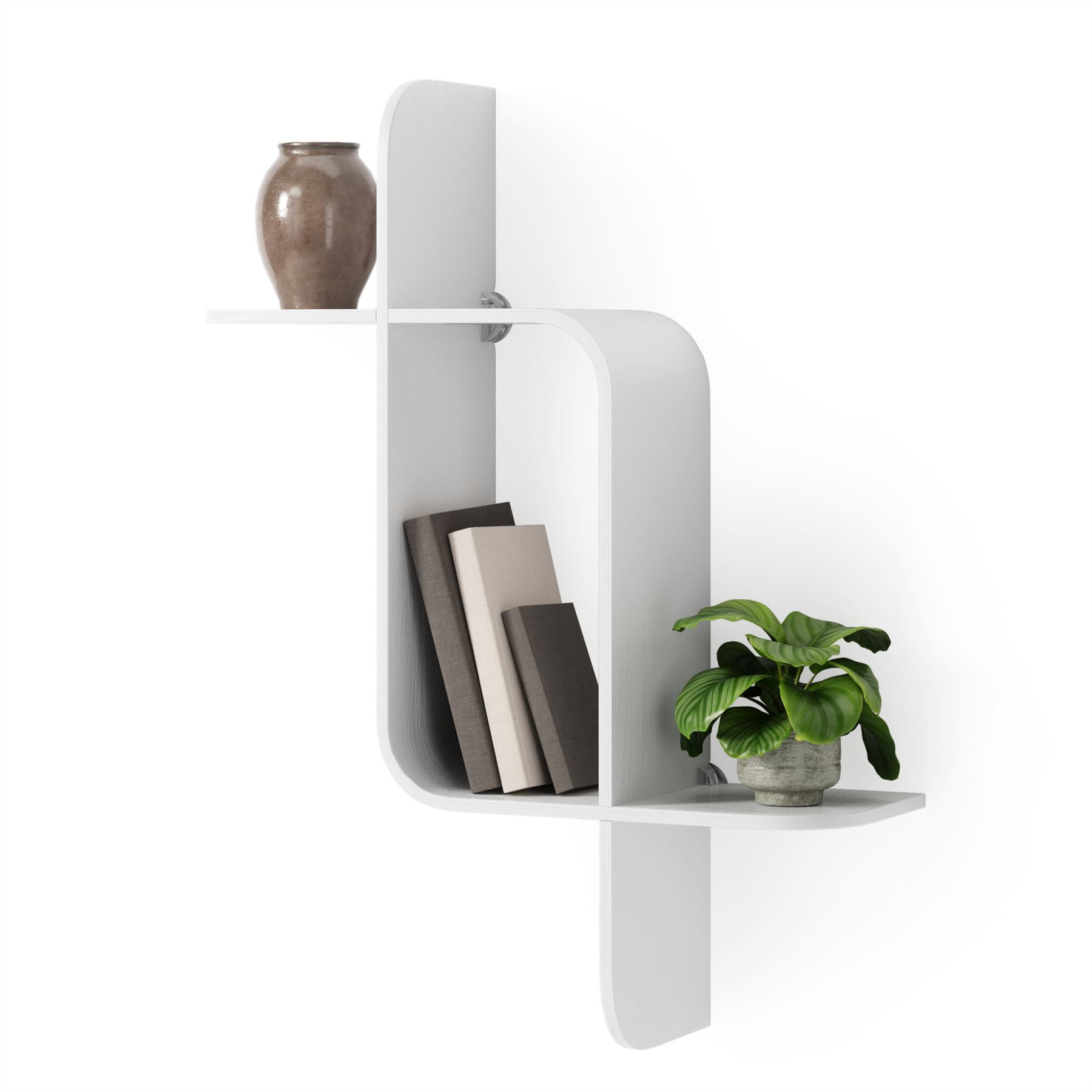 Floating Wall Shelf Umbra Montage Shelf Geometric Wooden Floating Shelf - Picture 43 of 45