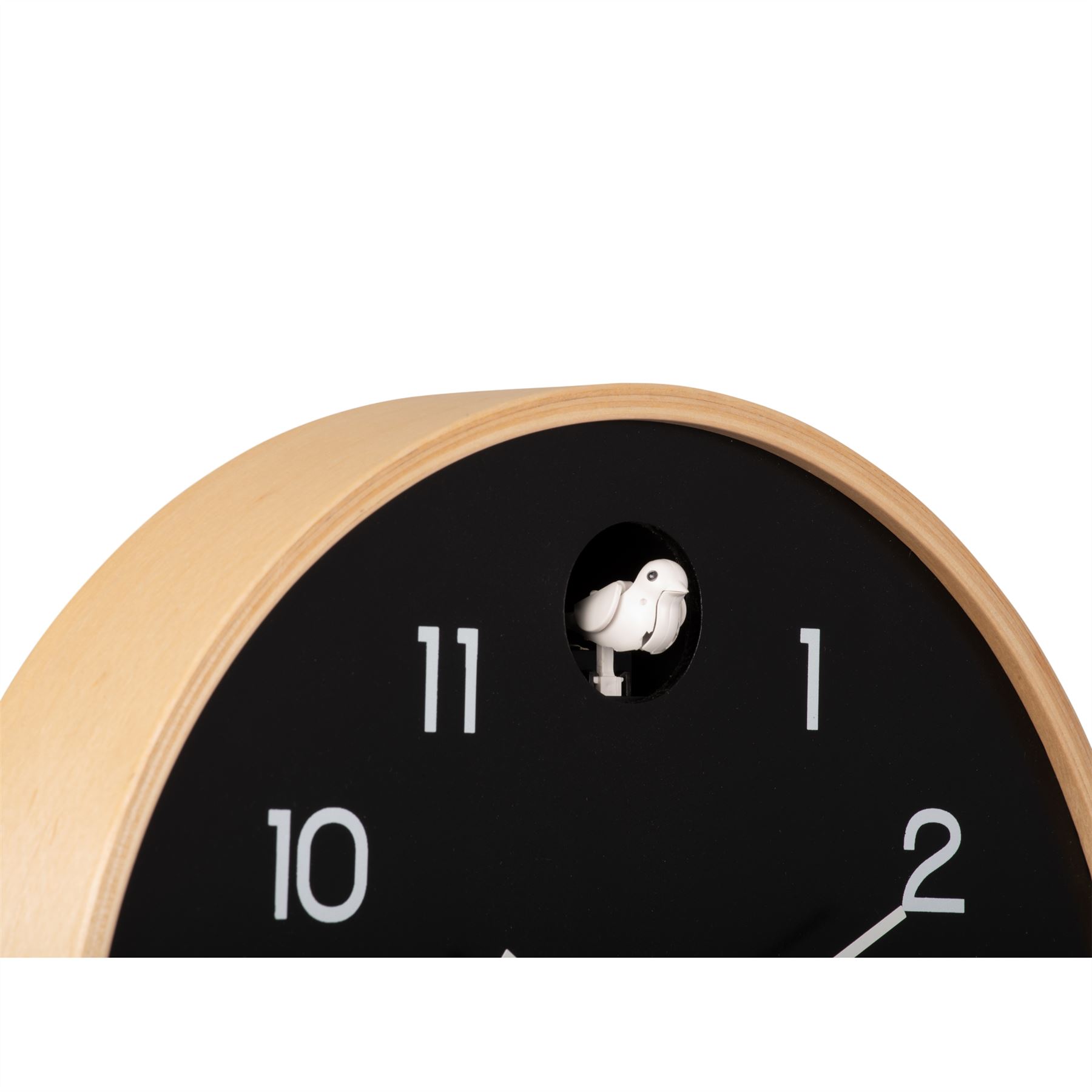 Karlsson Natural Cuckoo 32cm Wall clock Birchwood Frame Battery Powered - Picture 5 of 15