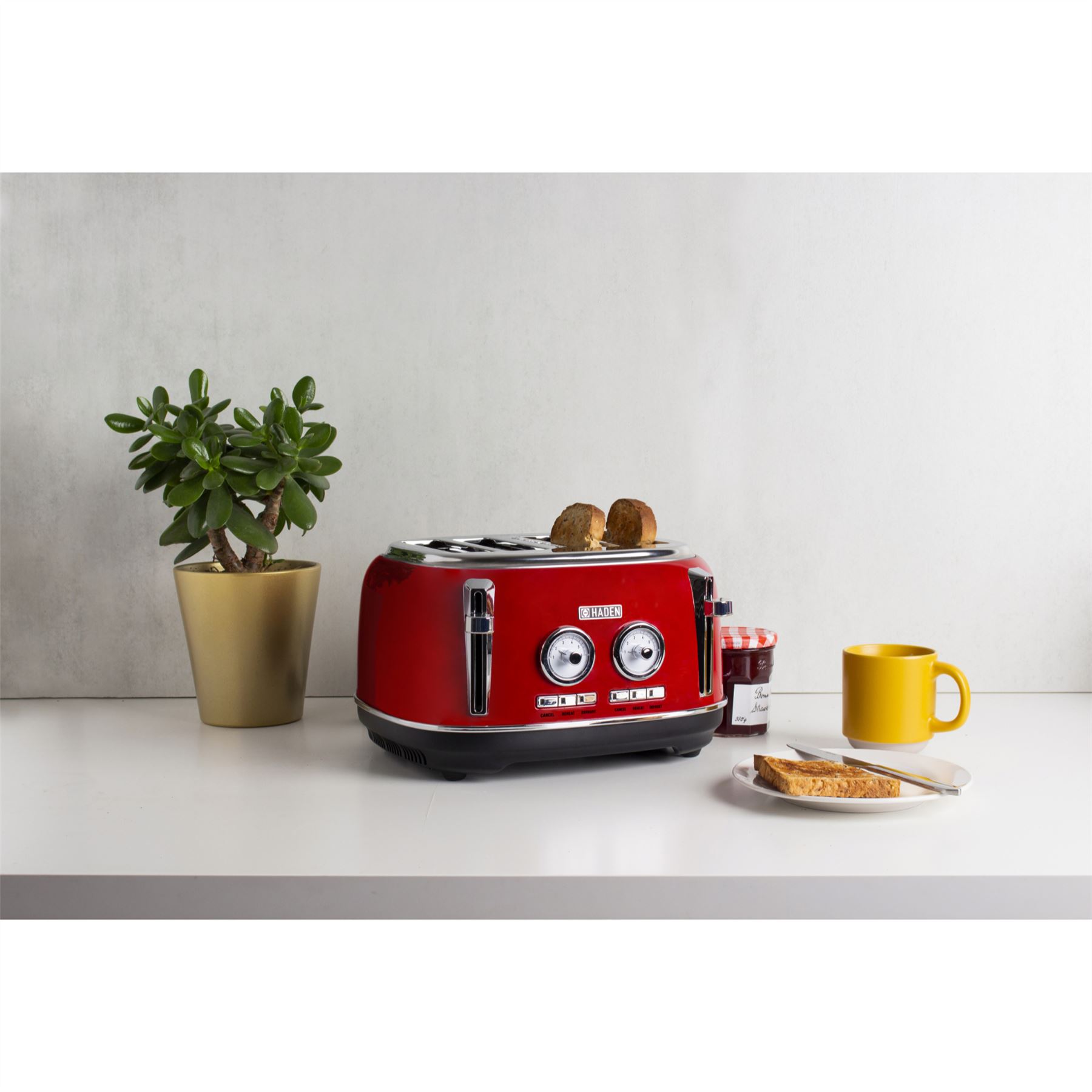 Haden Jersey Toaster 4 Slice Crumb Tray / Stainless Steel Construction