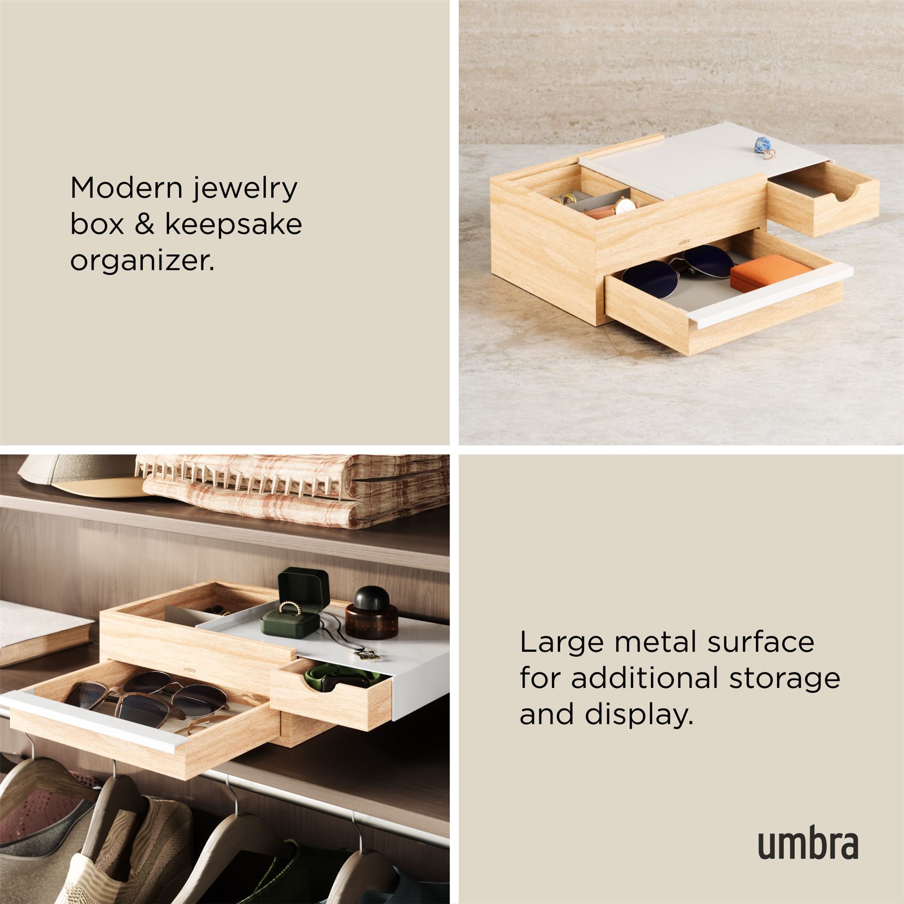Jewellery Box Umbra Stowit Jewellery Box With Hidden Compartment Storage Box - Picture 21 of 21