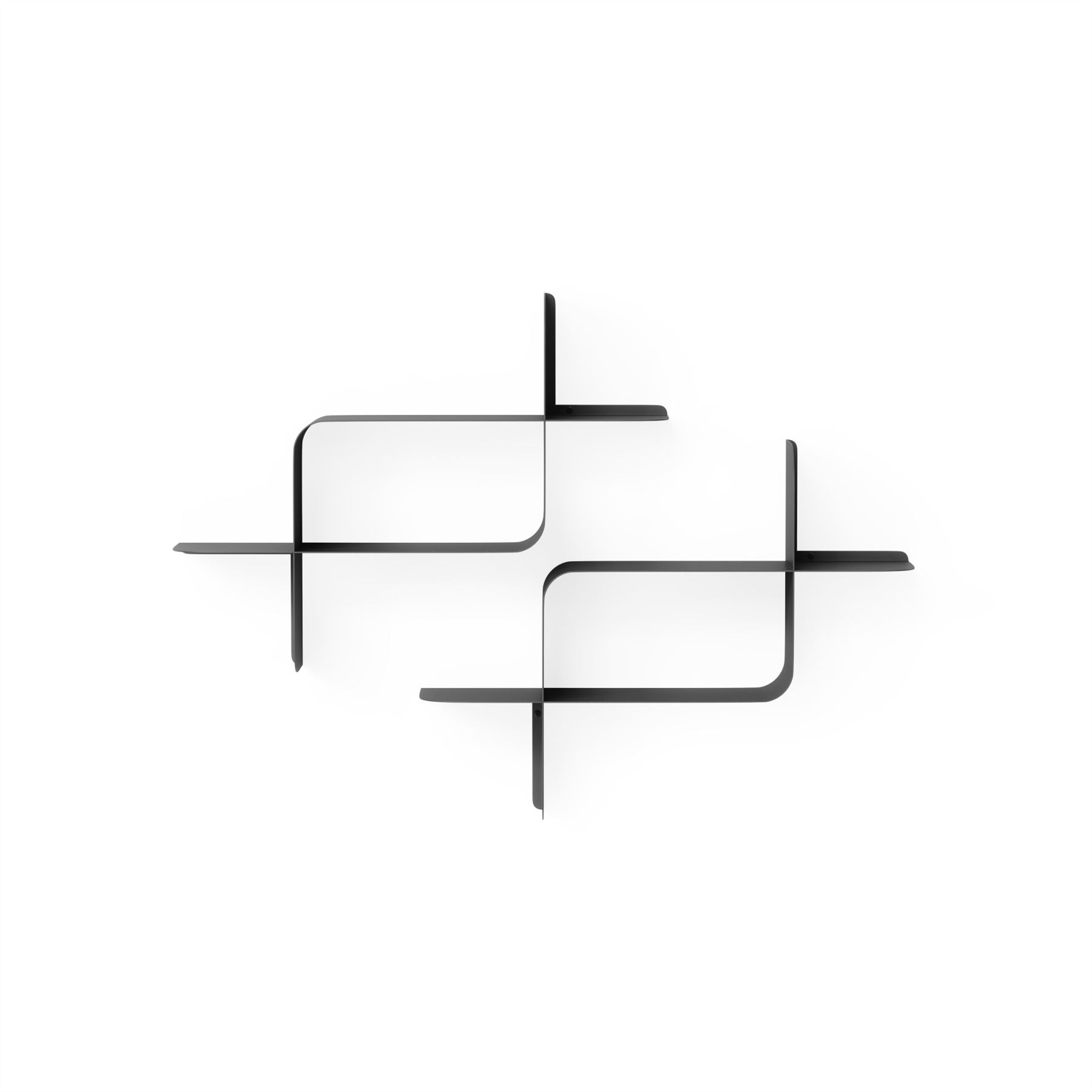 Umbra Montage Metal Shelf 2Pk Display Shelves Geometric Metal Shelves - Picture 9 of 21