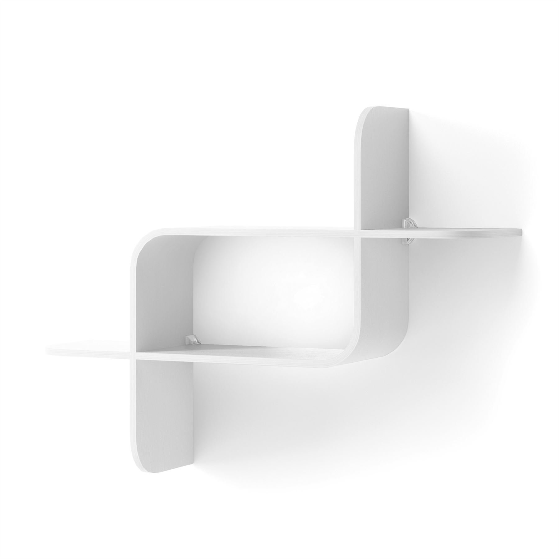 Floating Wall Shelf Umbra Montage Shelf Geometric Wooden Floating Shelf - Picture 36 of 45