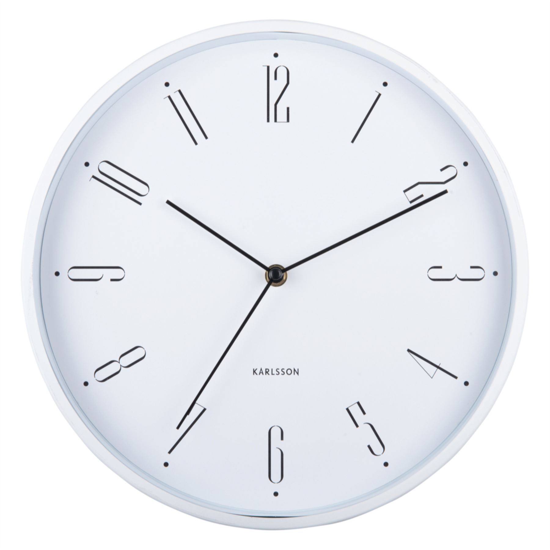 Round Wall Clock Karlsson Regal Numbers Elegant 30cm Wall Clock - Picture 17 of 21