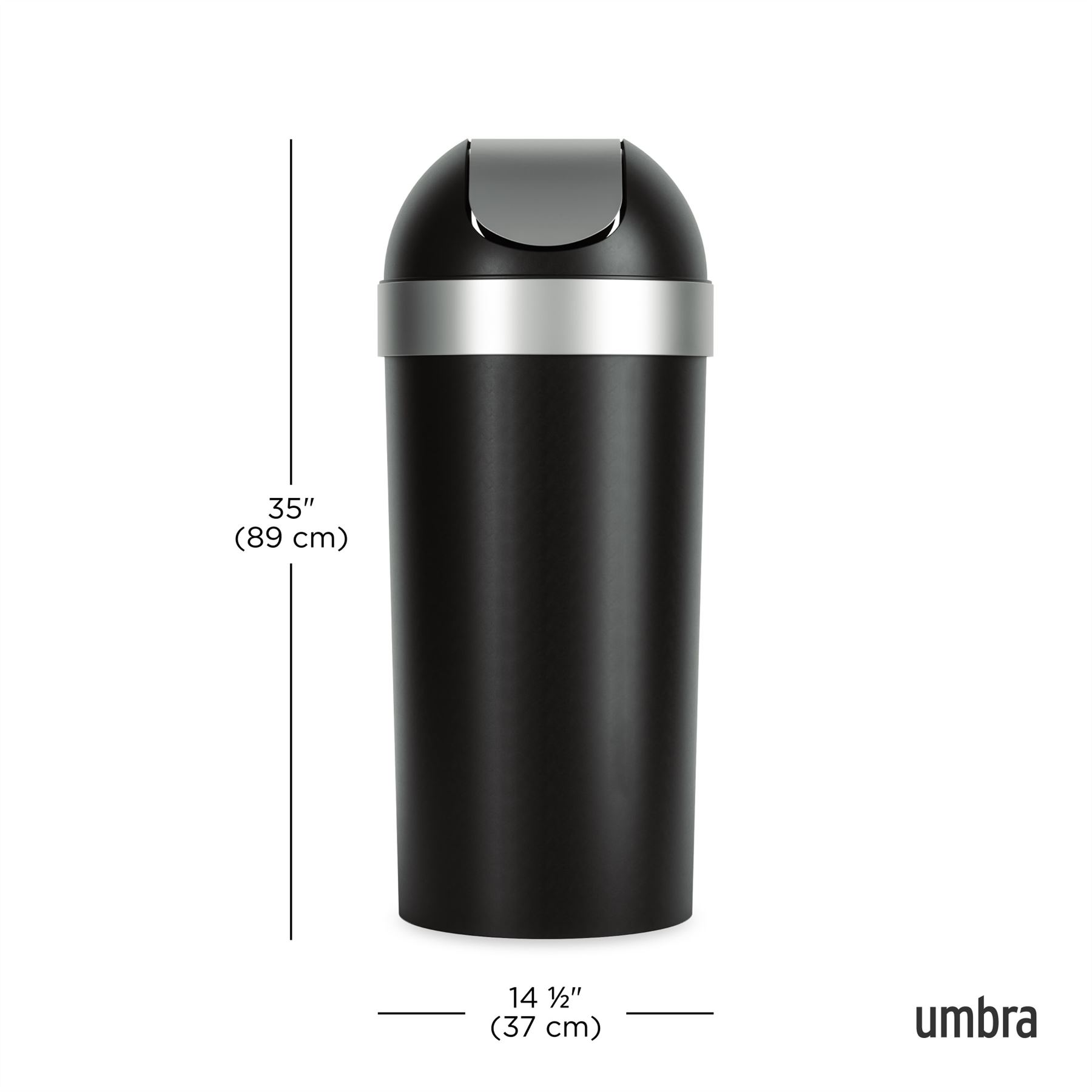 62L Swing Bin Umbra Venti Trash Can Kitchen Waste Swing Bin - Picture 7 of 22