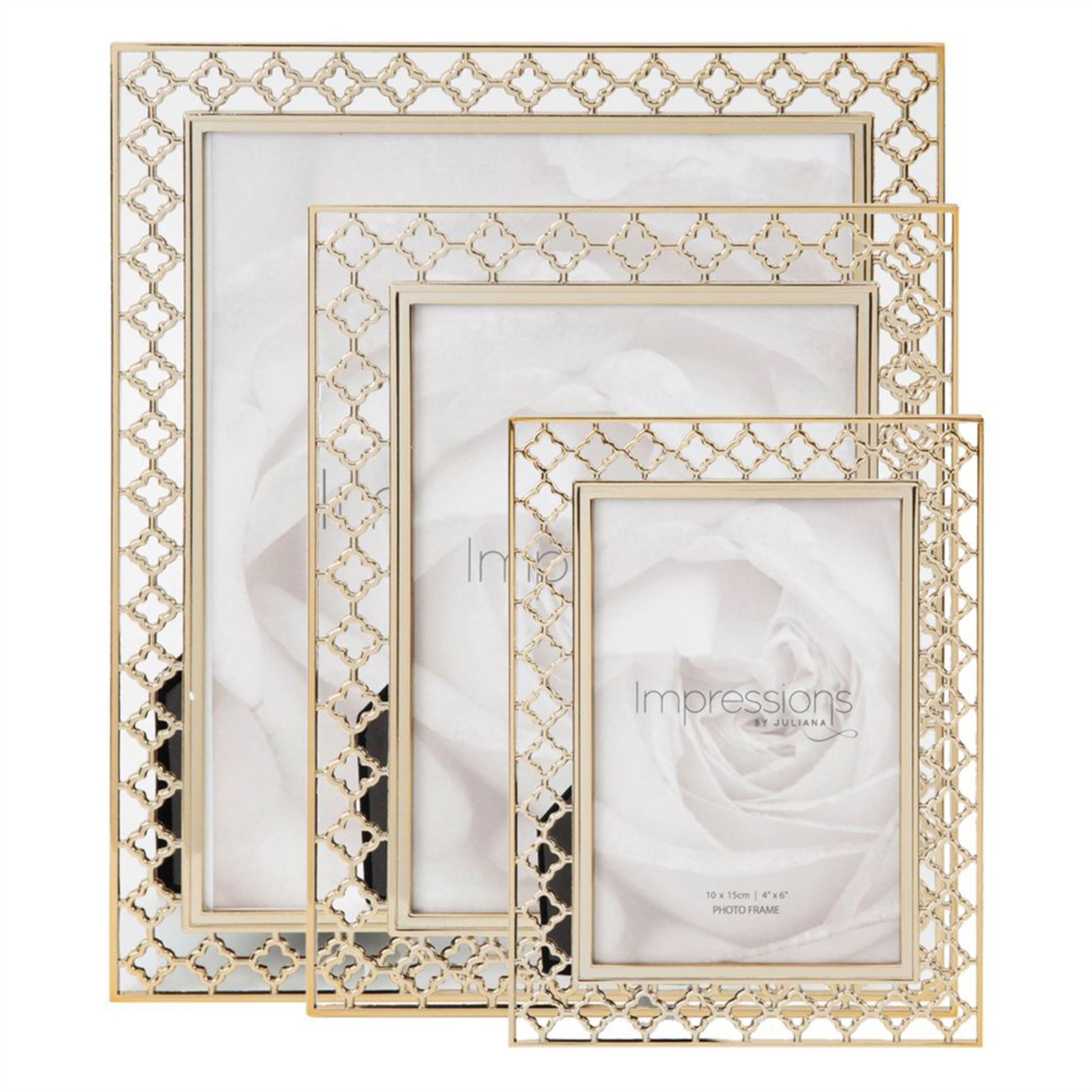 Impressions Lattice Cut Metal Photo Photo Picture Frame Ideal Gift eBay
