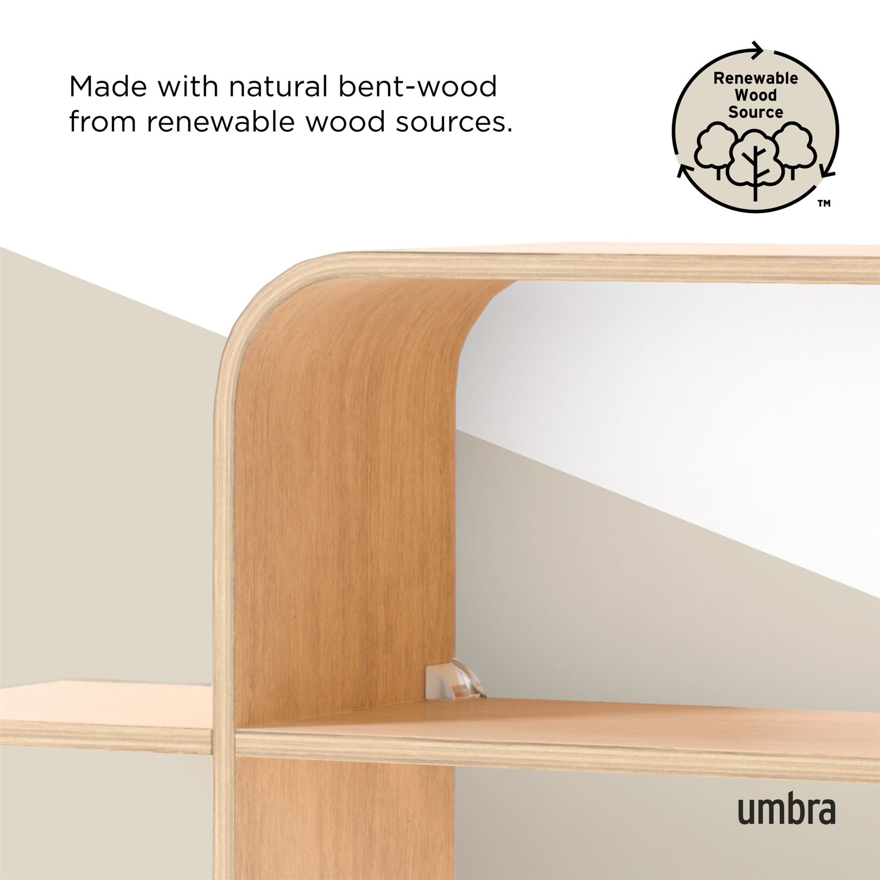 Floating Wall Shelf Umbra Montage Shelf Geometric Wooden Floating Shelf - Picture 32 of 45