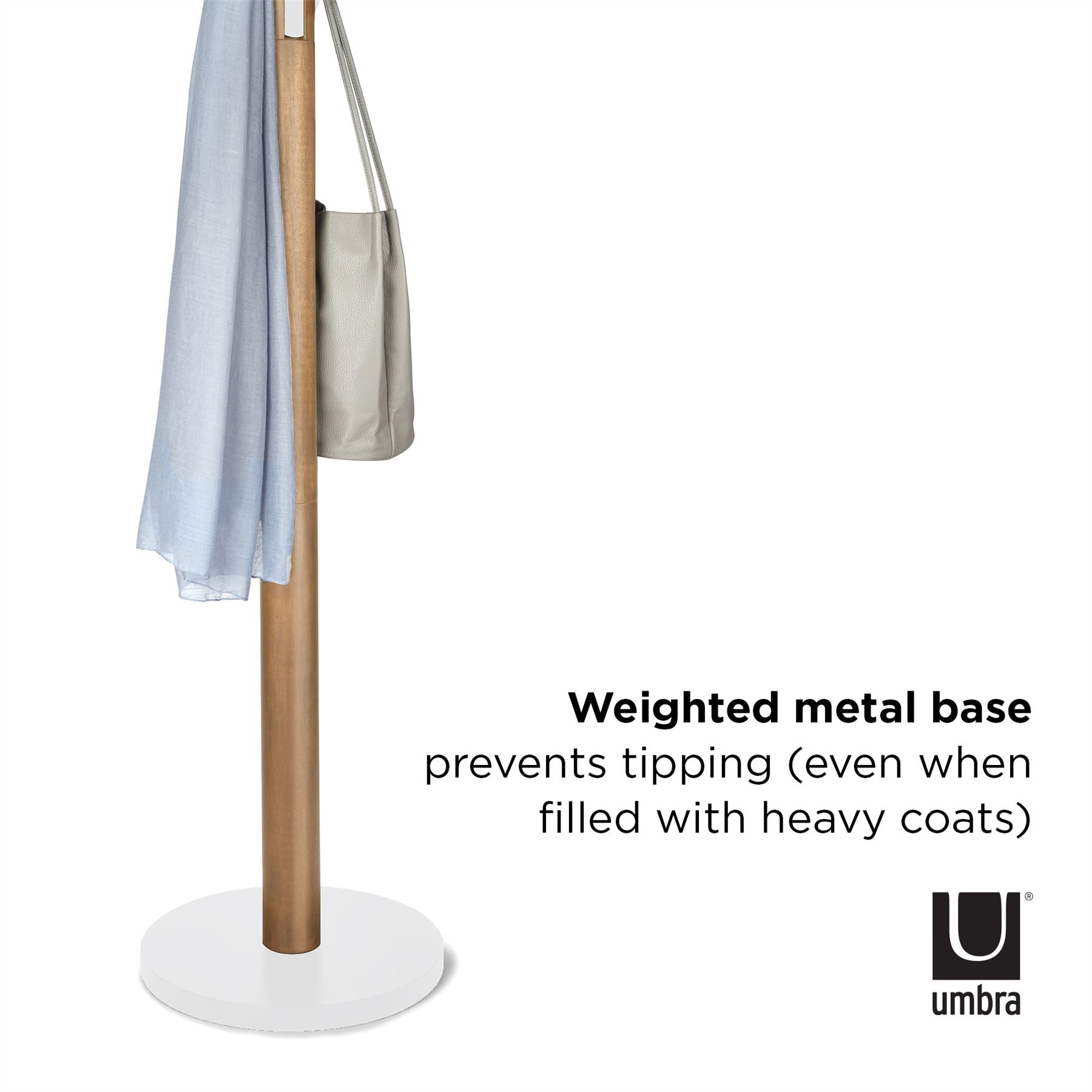 Umbra Flapper Floor Standing Coat Rack Hat Scarf Hallway Cloak Coat Room - Picture 31 of 36