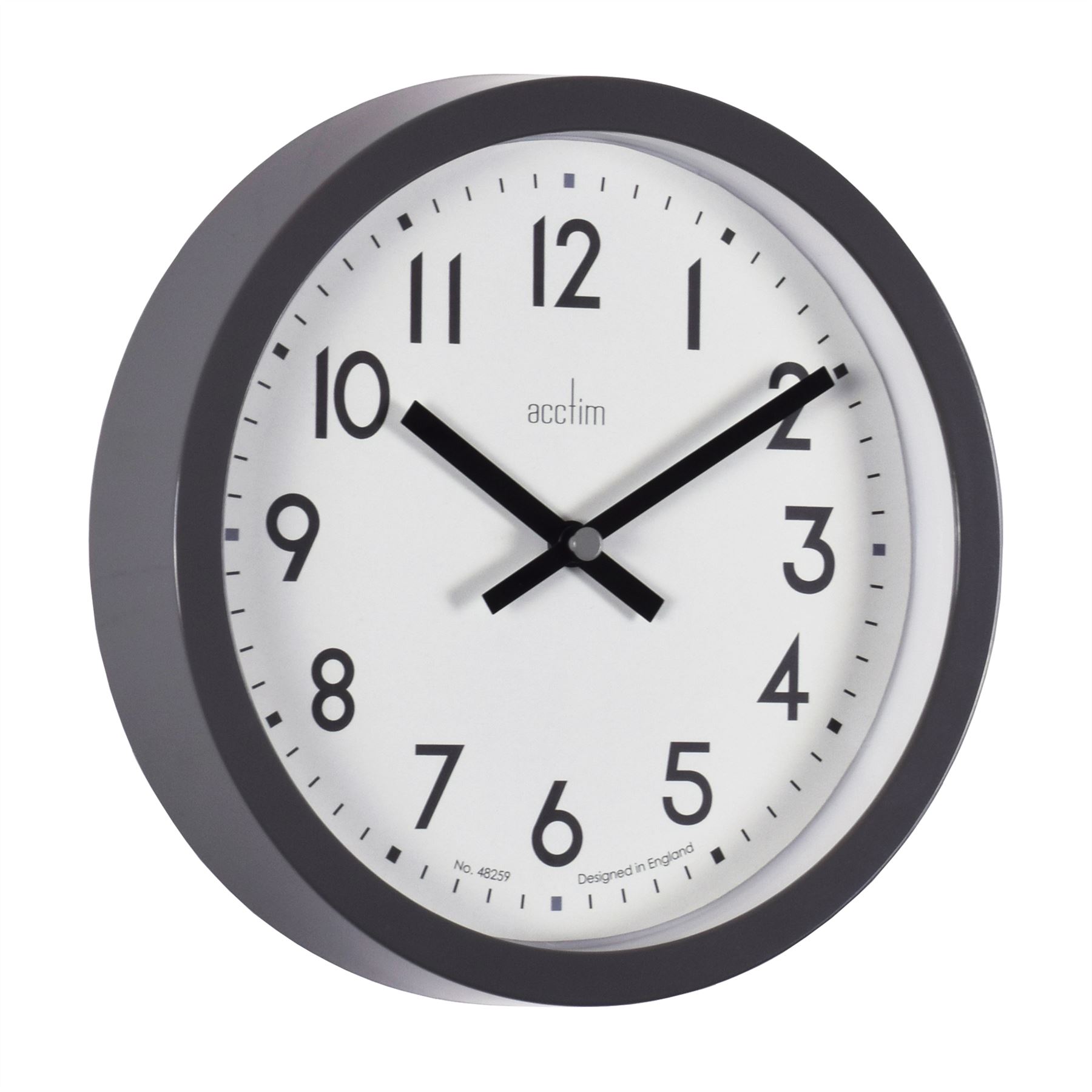 Office Acctim Radon 20cm Wall Clock Home Study Kitchen Home, Furniture