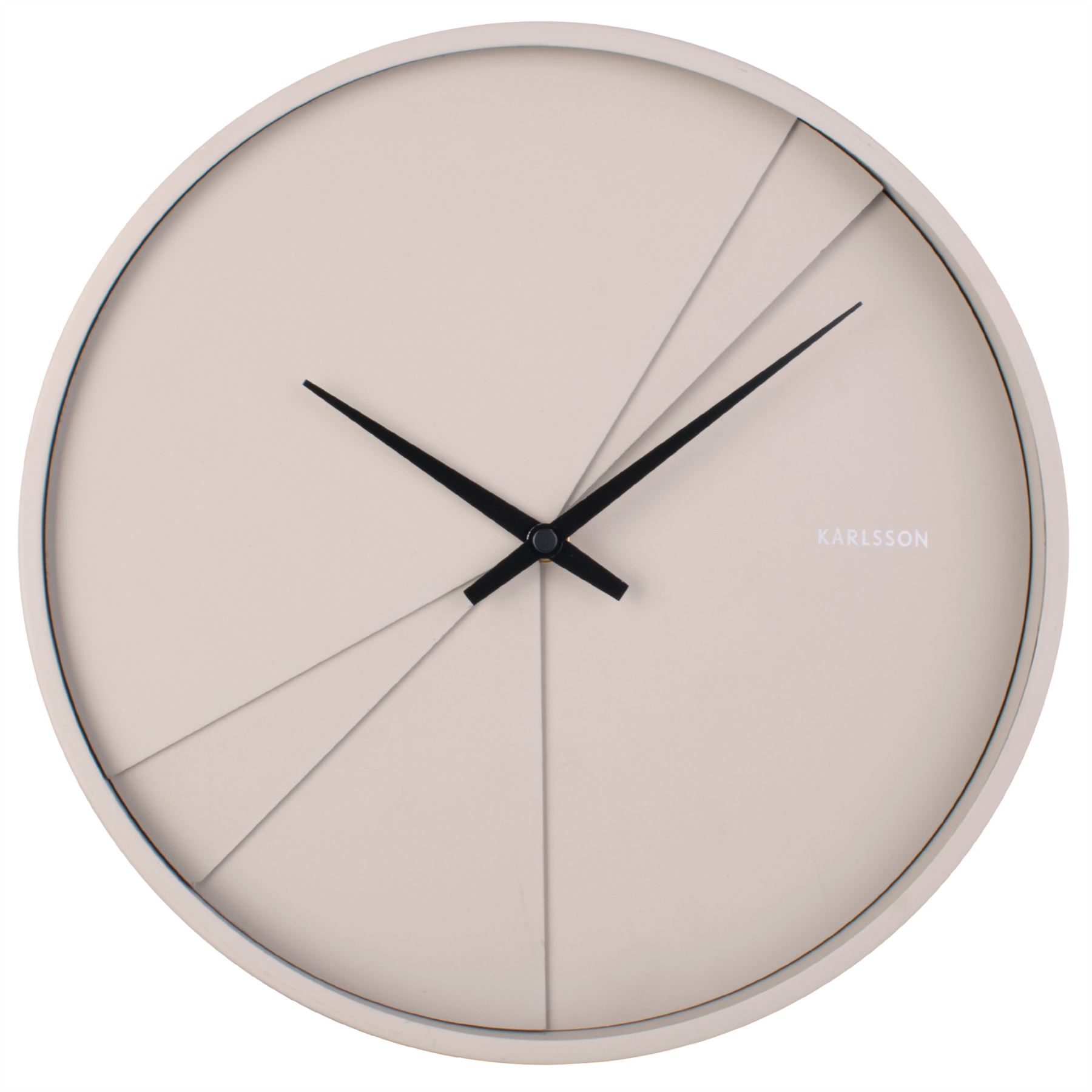 Karlsson Layered Lines 30cm Round Wall Clock Battery Powered eBay