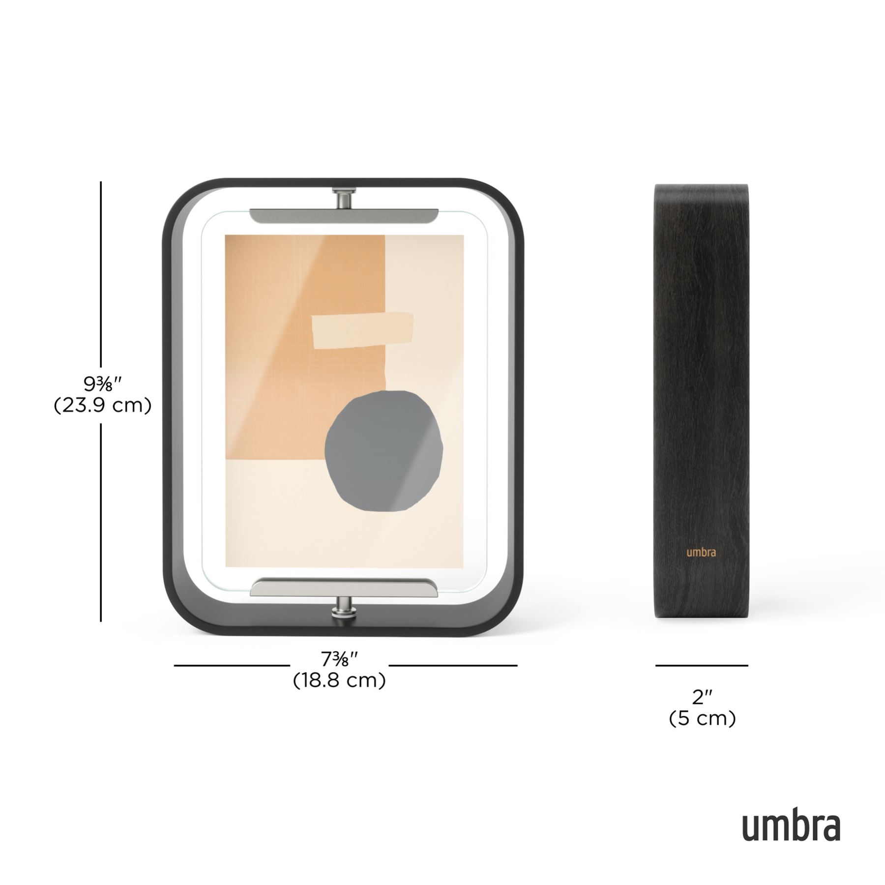 Umbra Bellwood Picture Frame Double Sided Curved Pivoting Picture Frame - Picture 20 of 61