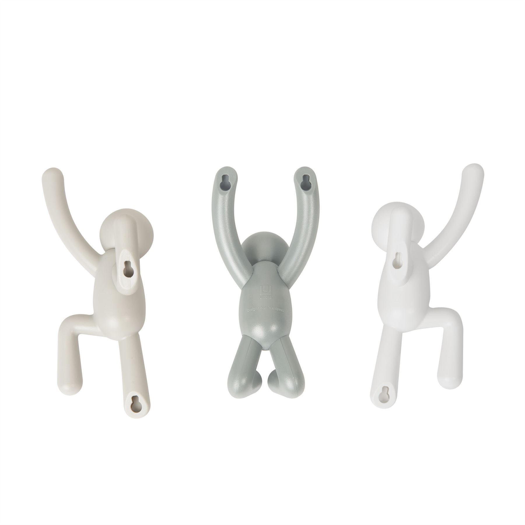 Umbra Buddy 3 Hooks Coat Clothes Holder Rack Hook Wall Hanger - Picture 21 of 30