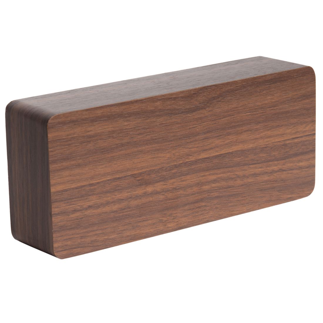 Karlsson Wood Block Alarm Clock Date and Temperature Minimalist Table