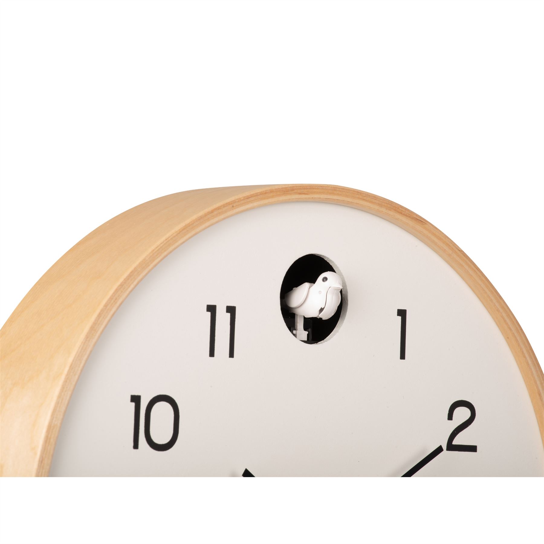 Karlsson Natural Cuckoo 32cm Wall clock Birchwood Frame Battery Powered - Picture 15 of 15