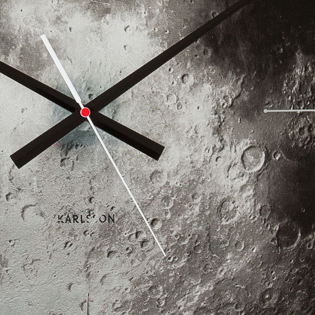 Karlsson Mars / Moon / Earth 60cm Glass Wall Clock Extra Large