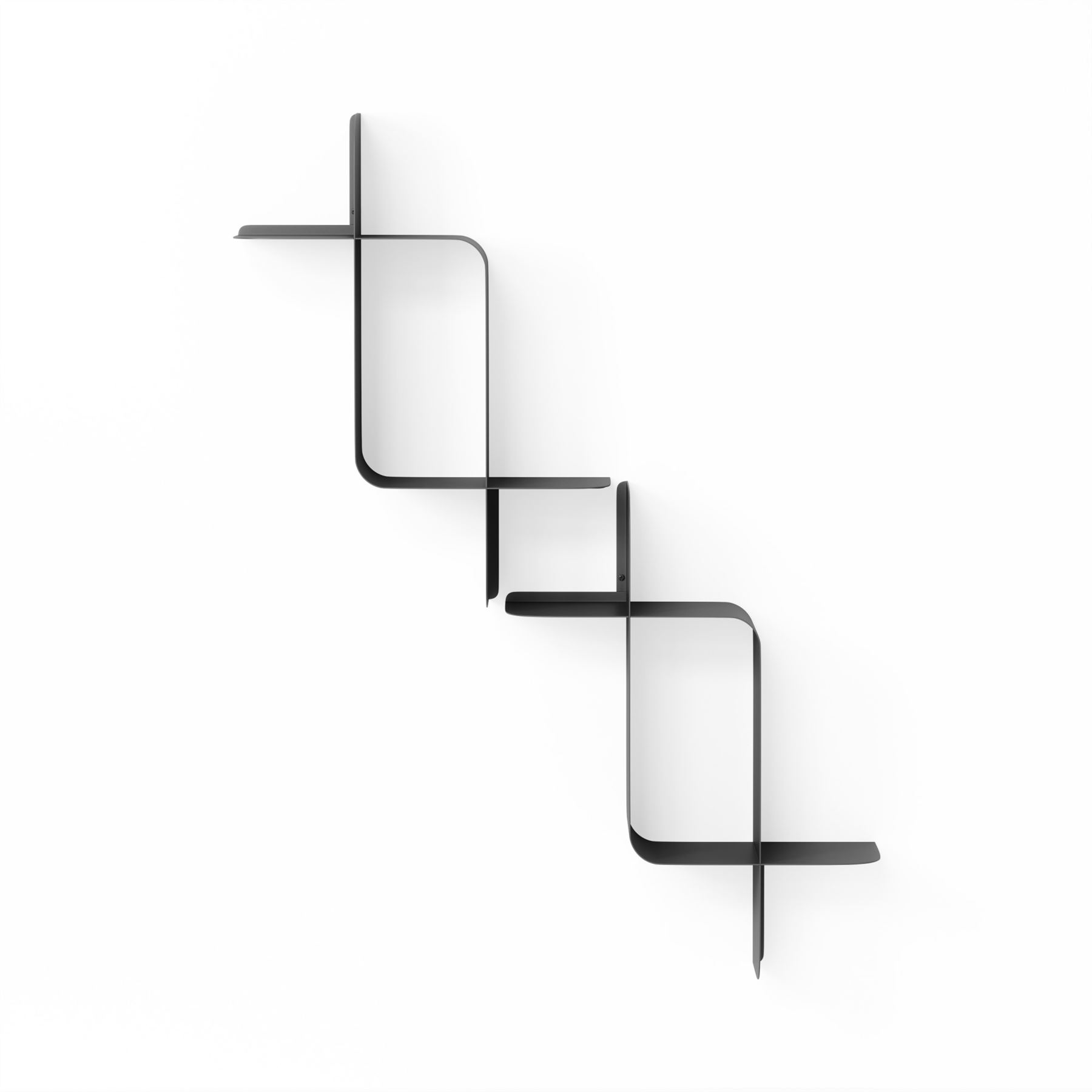 Umbra Montage Metal Shelf 2Pk Display Shelves Geometric Metal Shelves - Picture 3 of 21