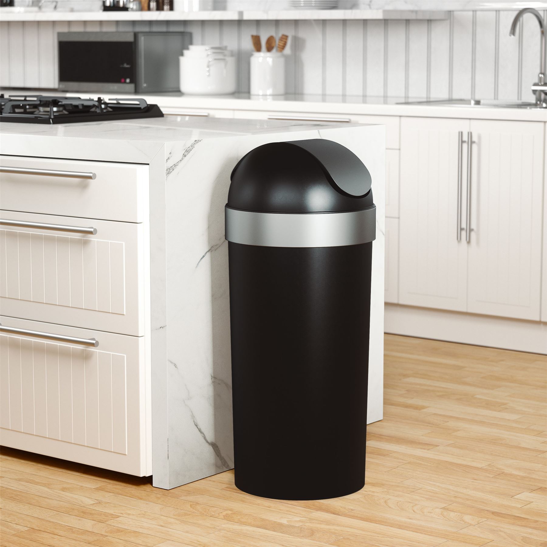 62L Swing Bin Umbra Venti Trash Can Kitchen Waste Swing Bin - Picture 6 of 22