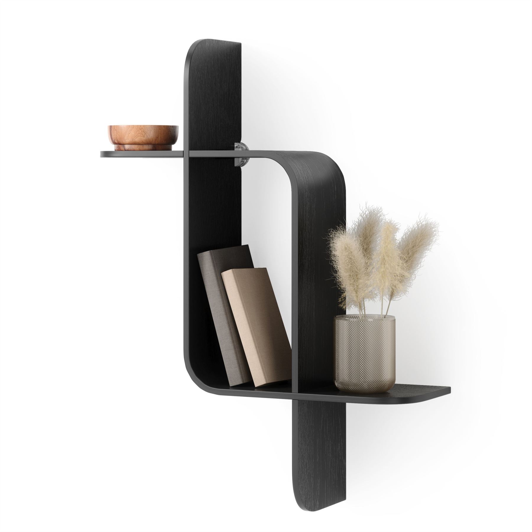 Floating Wall Shelf Umbra Montage Shelf Geometric Wooden Floating Shelf - Picture 11 of 45