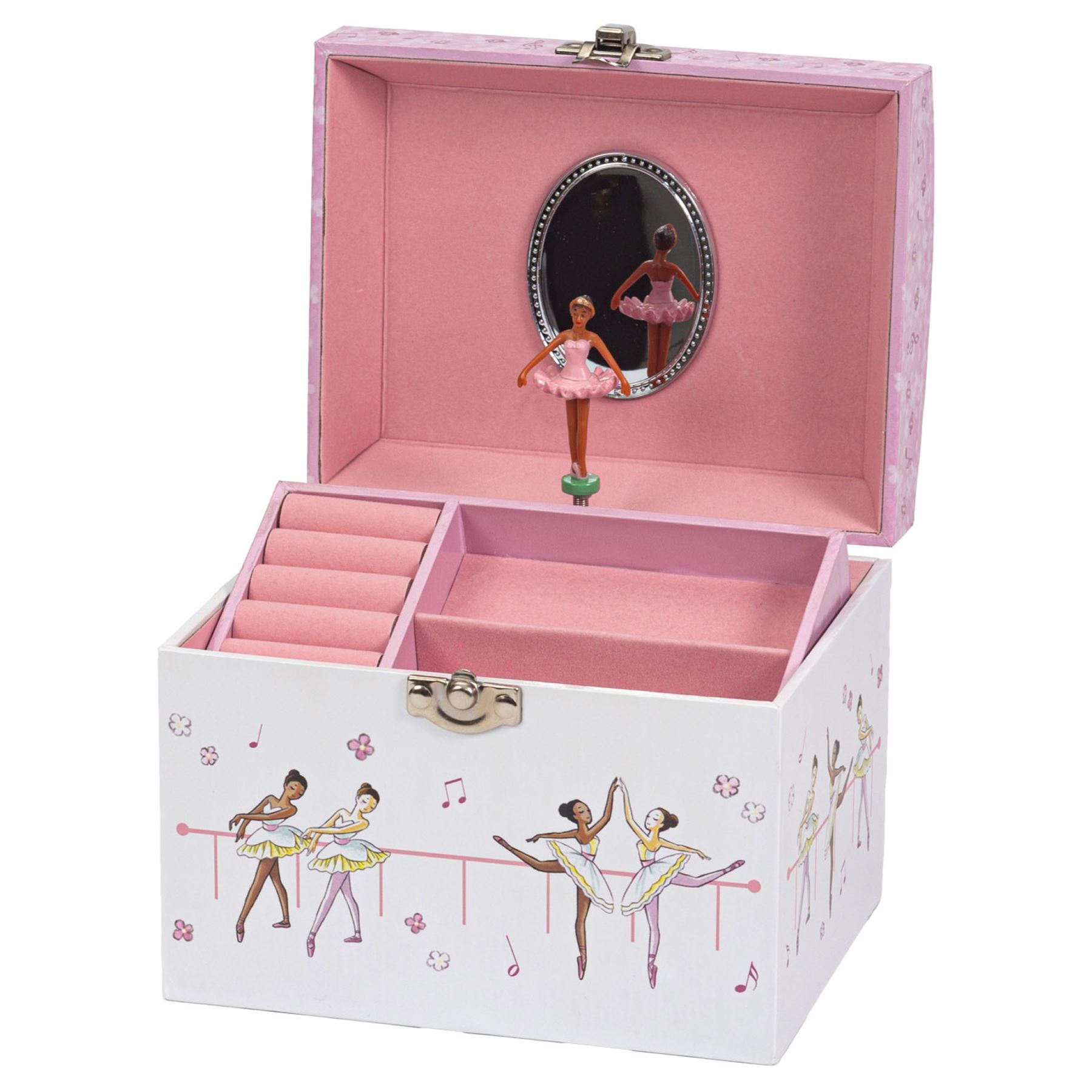 Musical Jewellery Box Mele & Co Ballerina & Shoe Girls Musical Jewellery Case - Picture 4 of 7