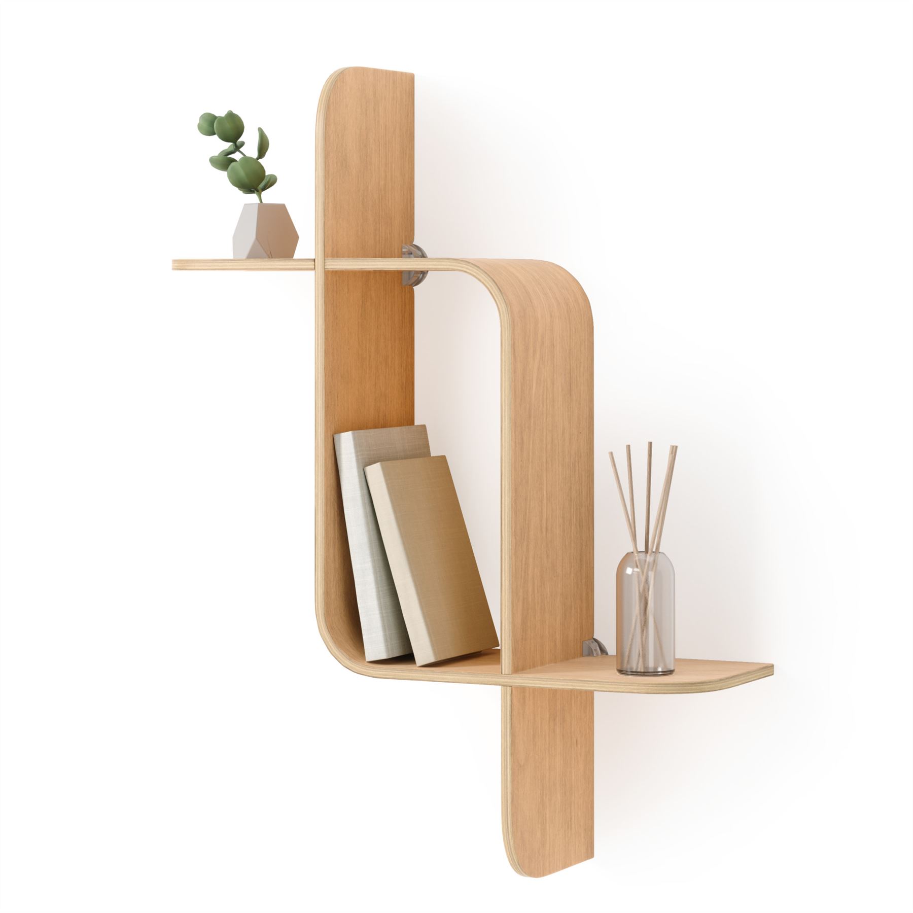 Floating Wall Shelf Umbra Montage Shelf Geometric Wooden Floating Shelf - Picture 29 of 45