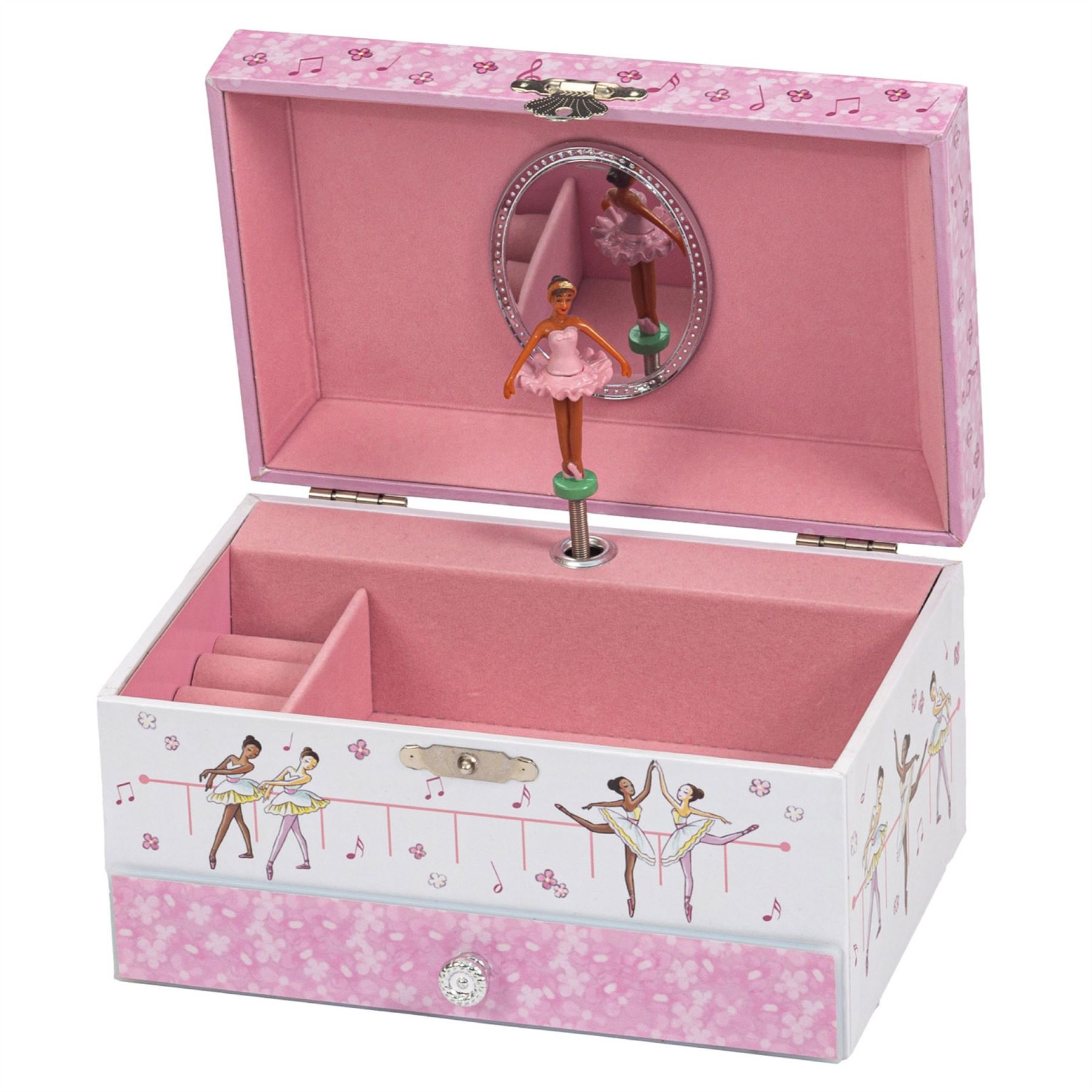 Musical Jewellery Box Mele & Co Ballerina & Shoe Girls Musical Jewellery Case - Picture 2 of 7