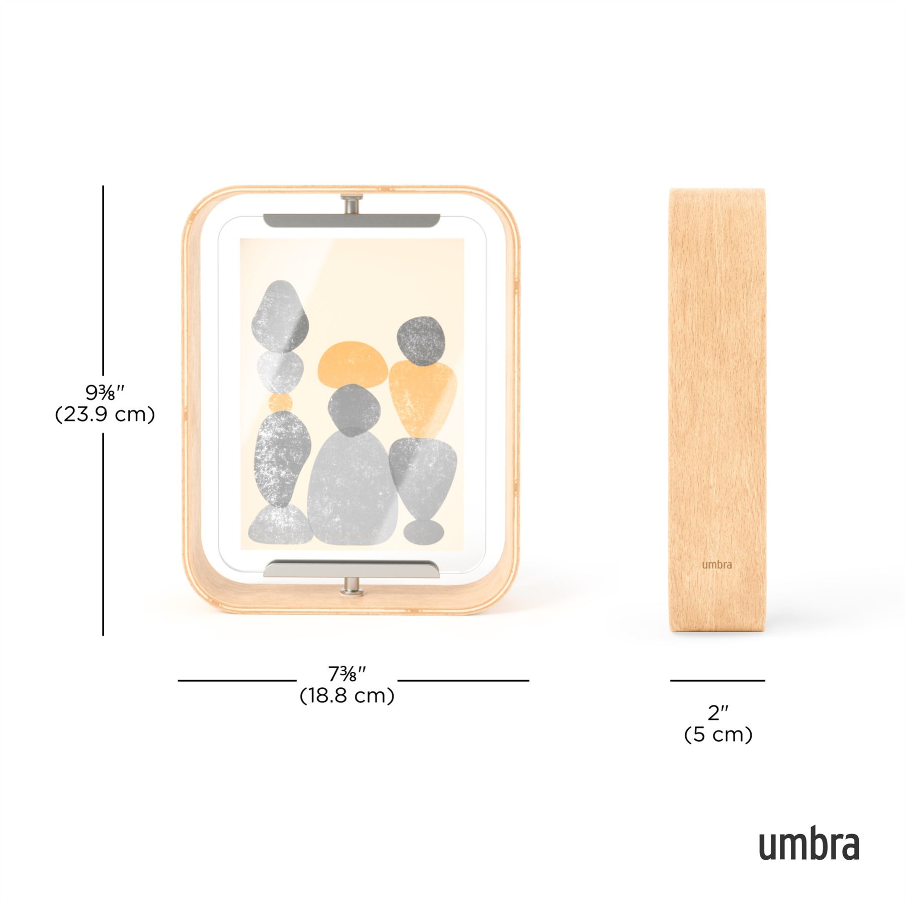 Umbra Bellwood Picture Frame Double Sided Curved Pivoting Picture Frame - Picture 30 of 61
