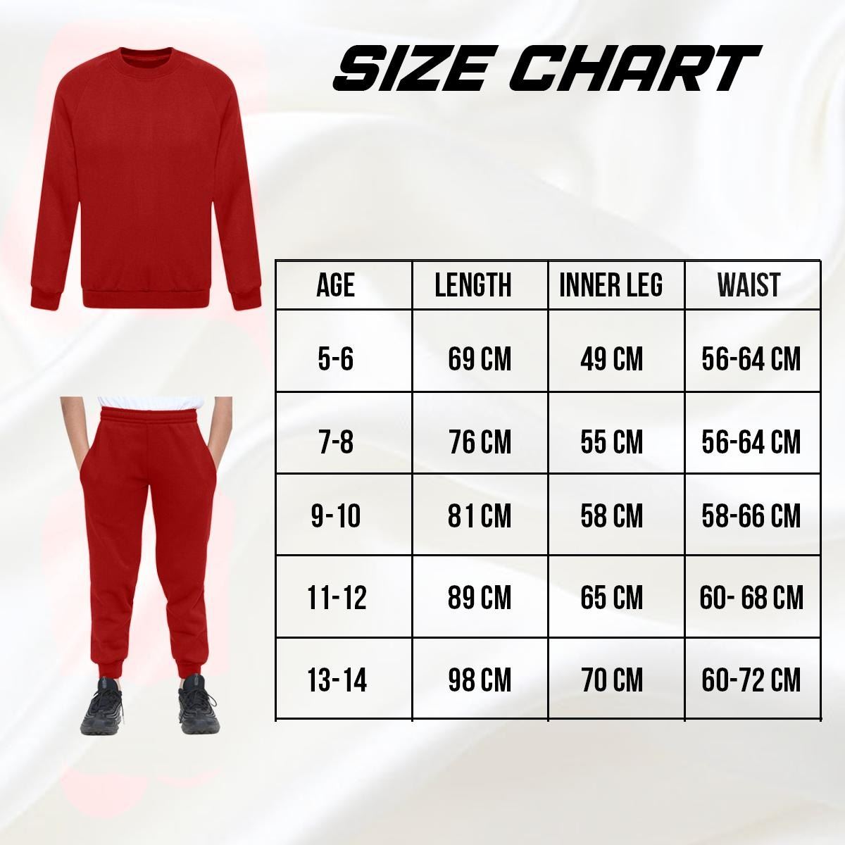 Boys Cotton Tracksuit Raglan Sleeves Lycra Rib Round Neck Sweatshirt Joggers - Picture 7 of 12