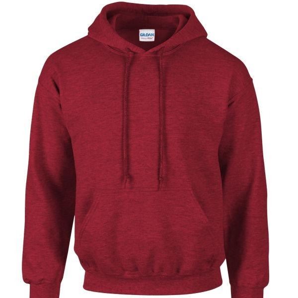 Mens Hooded Sweatshirt Plain Long Sleeves Pull Over Pockets Drawstring Jumper - Picture 32 of 34