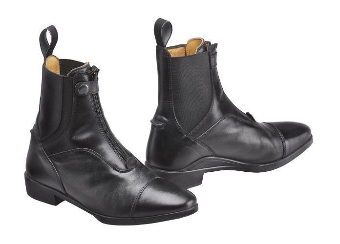 Horse Riding Jodhpur Boots Front Zip Up Leather Ankle Paddock