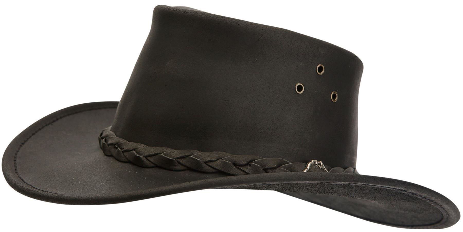 Adults Riding Cowboy Hat Outdoor Country Style Western Headwear Leather Cap - Picture 3 of 3