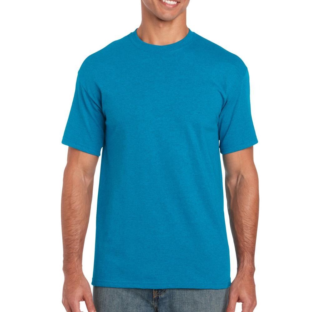 Mens Cotton T-Shirt Adult Soft Short Sleeves Round Neck Plain Casual Tee Top - Picture 15 of 52