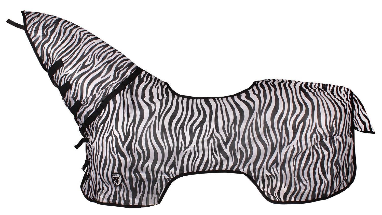 Horse Fly Rug Sheet Combo Neck Lightweight Zebra Cover Protection Mesh Blanket - Picture 11 of 18