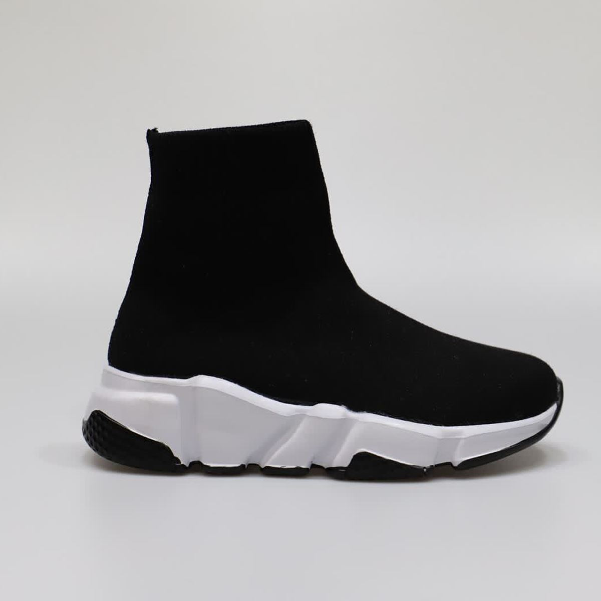 Women Chunky Heel Shoes Ribbed Sneakers Casual Running Ladies Platform Trainers - Picture 4 of 4