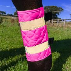 Horse Reflective Leg Boots Quilted Equestrian Adjustable Breathable Wear