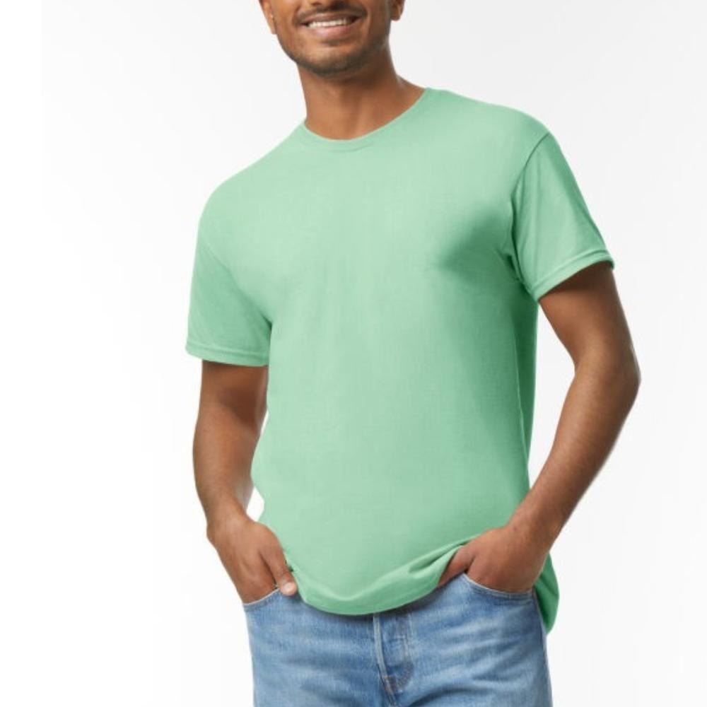 Mens Cotton T-Shirt Adult Soft Short Sleeves Round Neck Plain Casual Tee Top - Picture 43 of 52