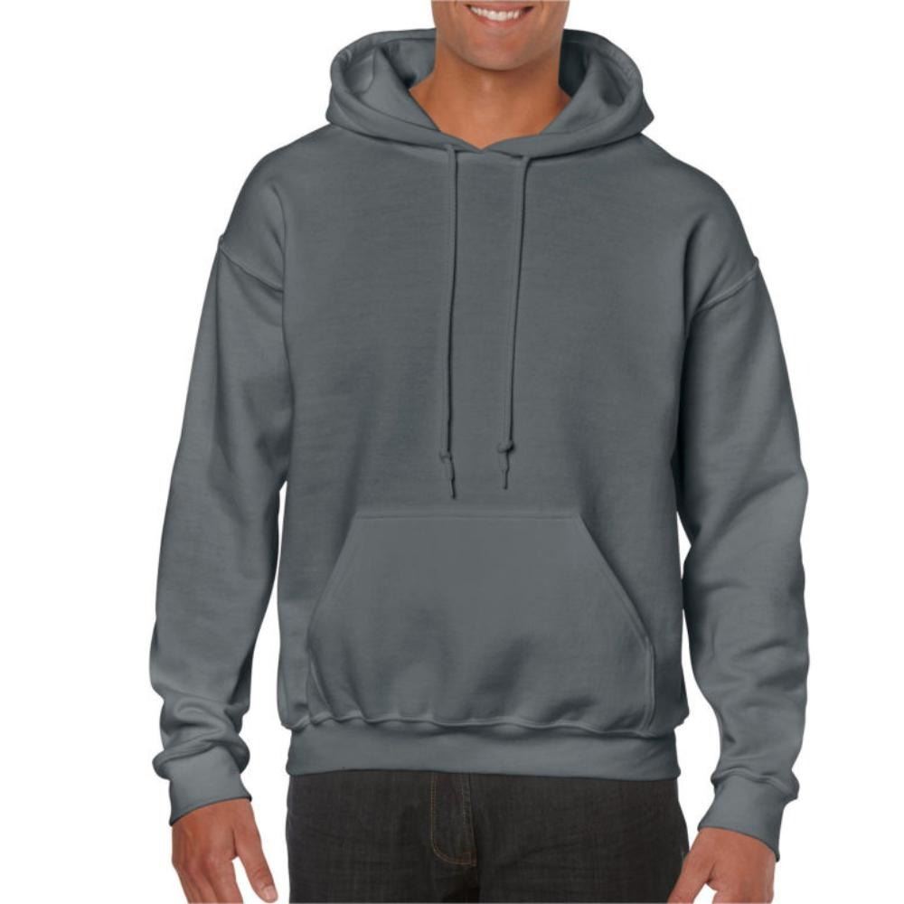 Mens Hooded Sweatshirt Plain Long Sleeves Pull Over Pockets Drawstring Jumper - Picture 21 of 34