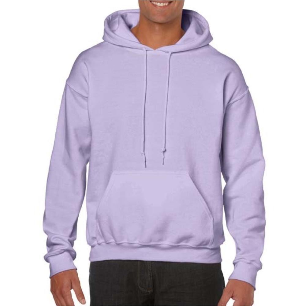 Mens Hooded Sweatshirt Plain Long Sleeves Pull Over Pockets Drawstring Jumper - Picture 20 of 34