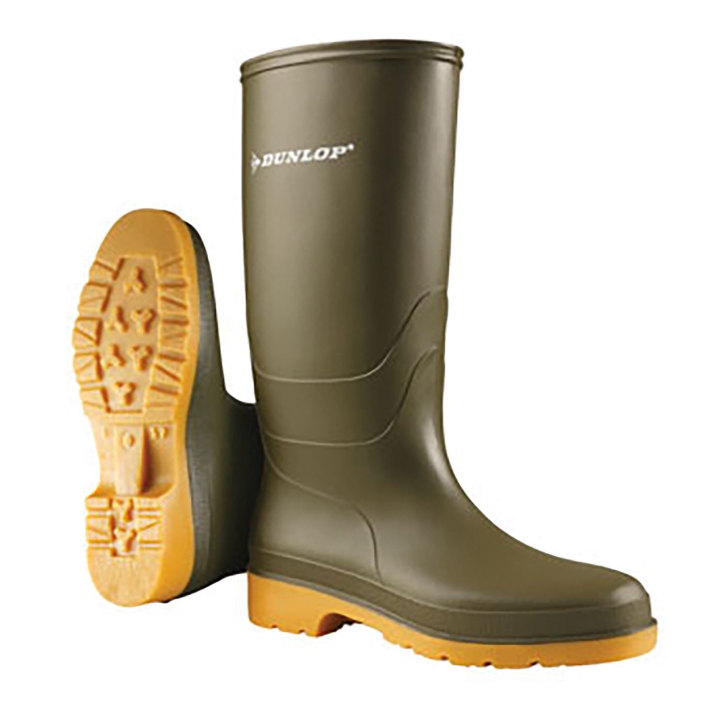 Dunlop Dull Wellington Boots Unisex Junior High Calf Waterproof