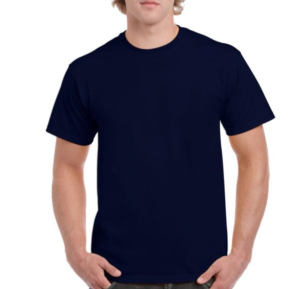 Mens Cotton T-Shirt Adult Soft Short Sleeves Round Neck Plain Casual Tee Top - Picture 21 of 52