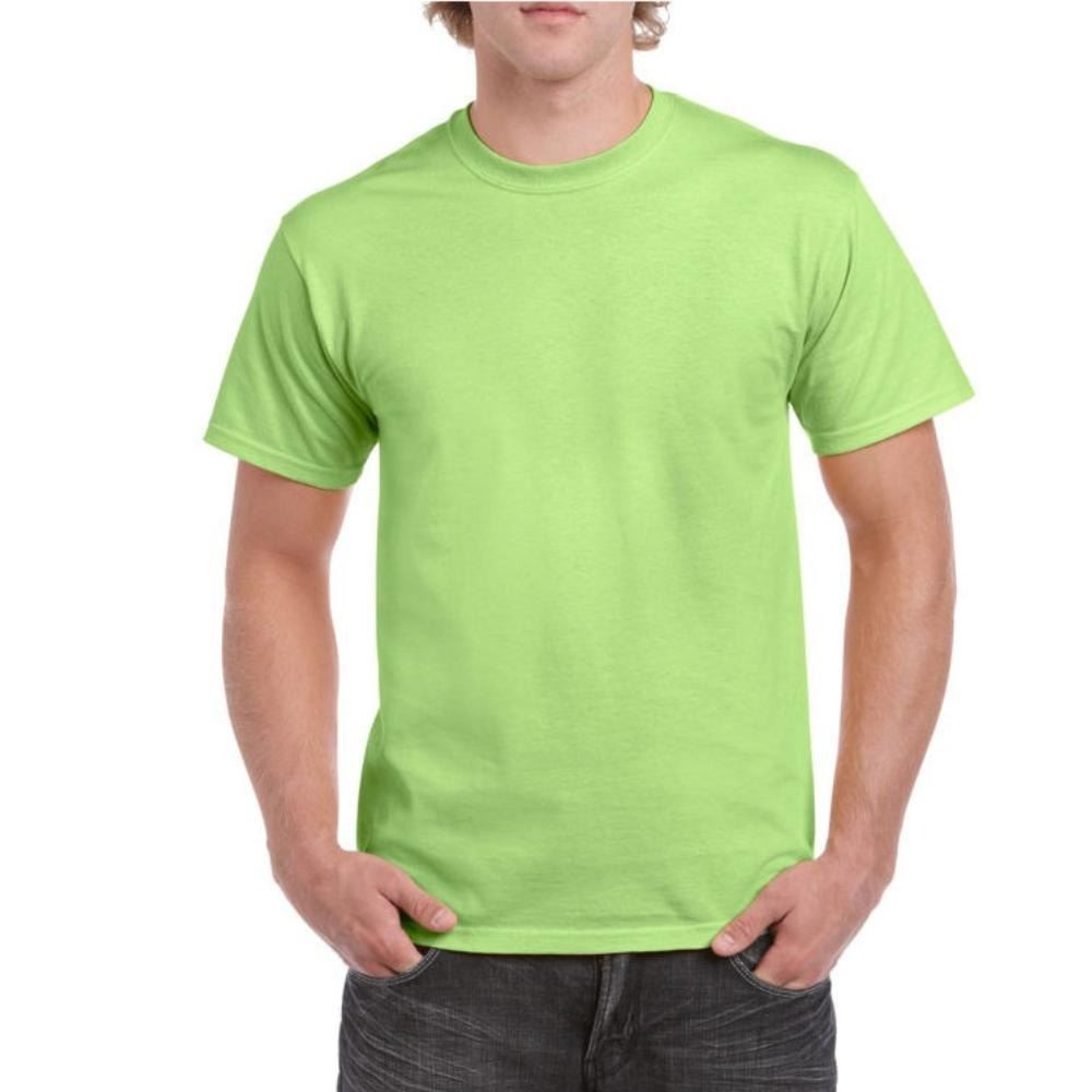 Mens Cotton T-Shirt Adult Soft Short Sleeves Round Neck Plain Casual Tee Top - Picture 44 of 52