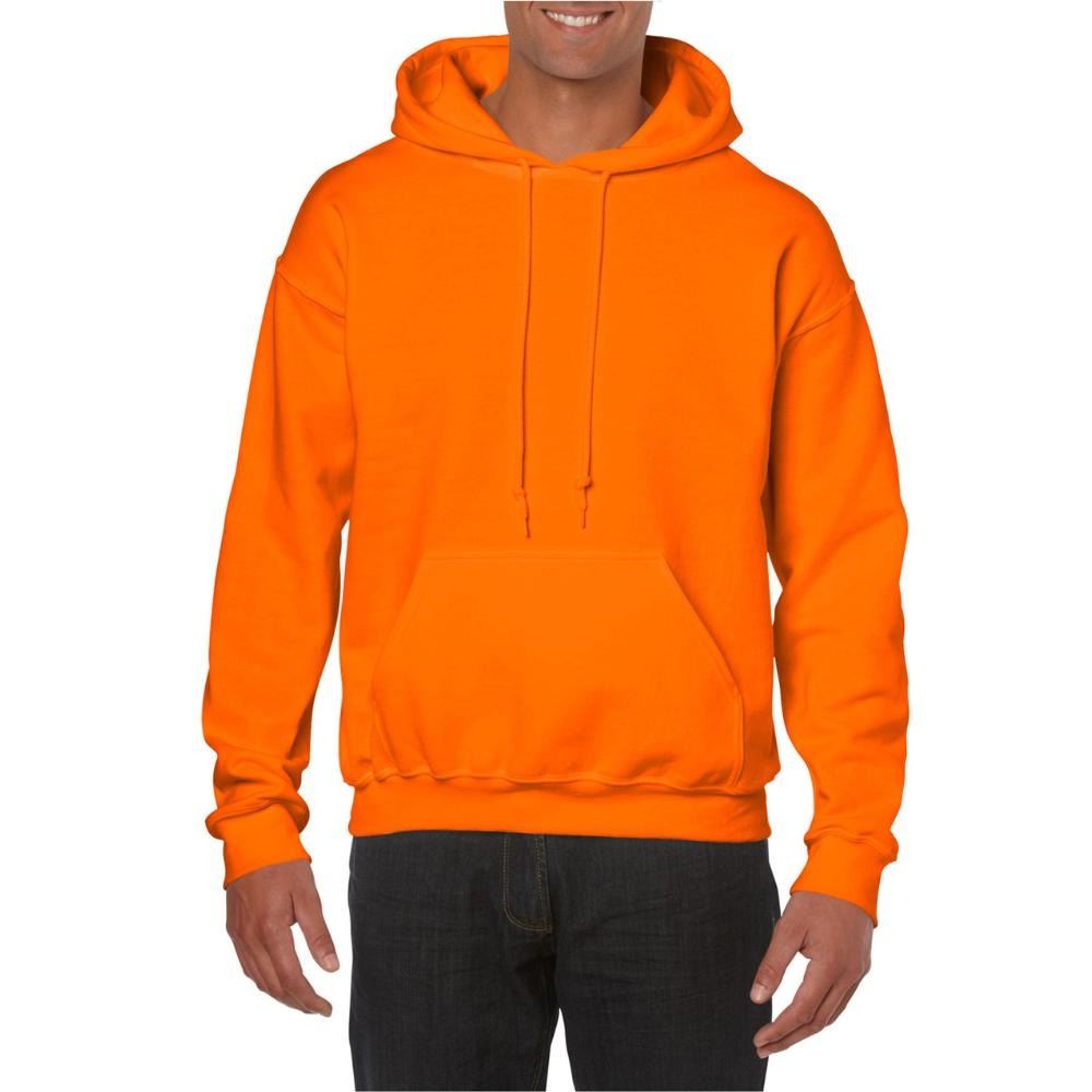 Mens Hooded Sweatshirt Plain Long Sleeves Pull Over Pockets Drawstring Jumper - Picture 12 of 34
