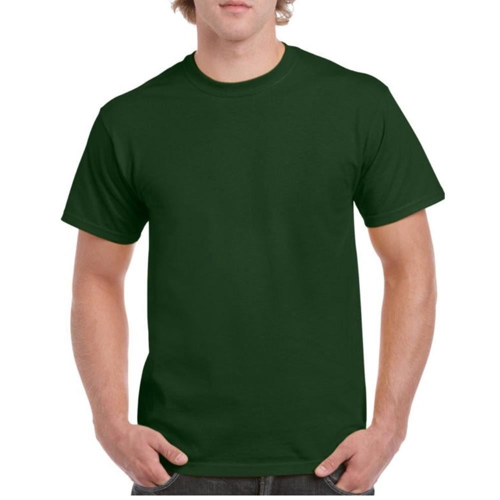 Mens Cotton T-Shirt Adult Soft Short Sleeves Round Neck Plain Casual Tee Top - Picture 12 of 52