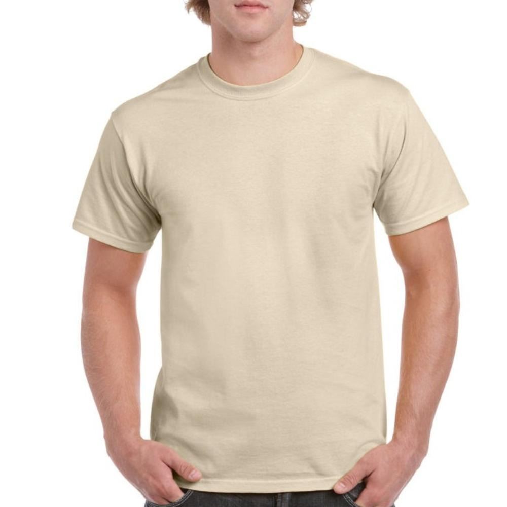 Mens Cotton T-Shirt Adult Soft Short Sleeves Round Neck Plain Casual Tee Top - Picture 40 of 52