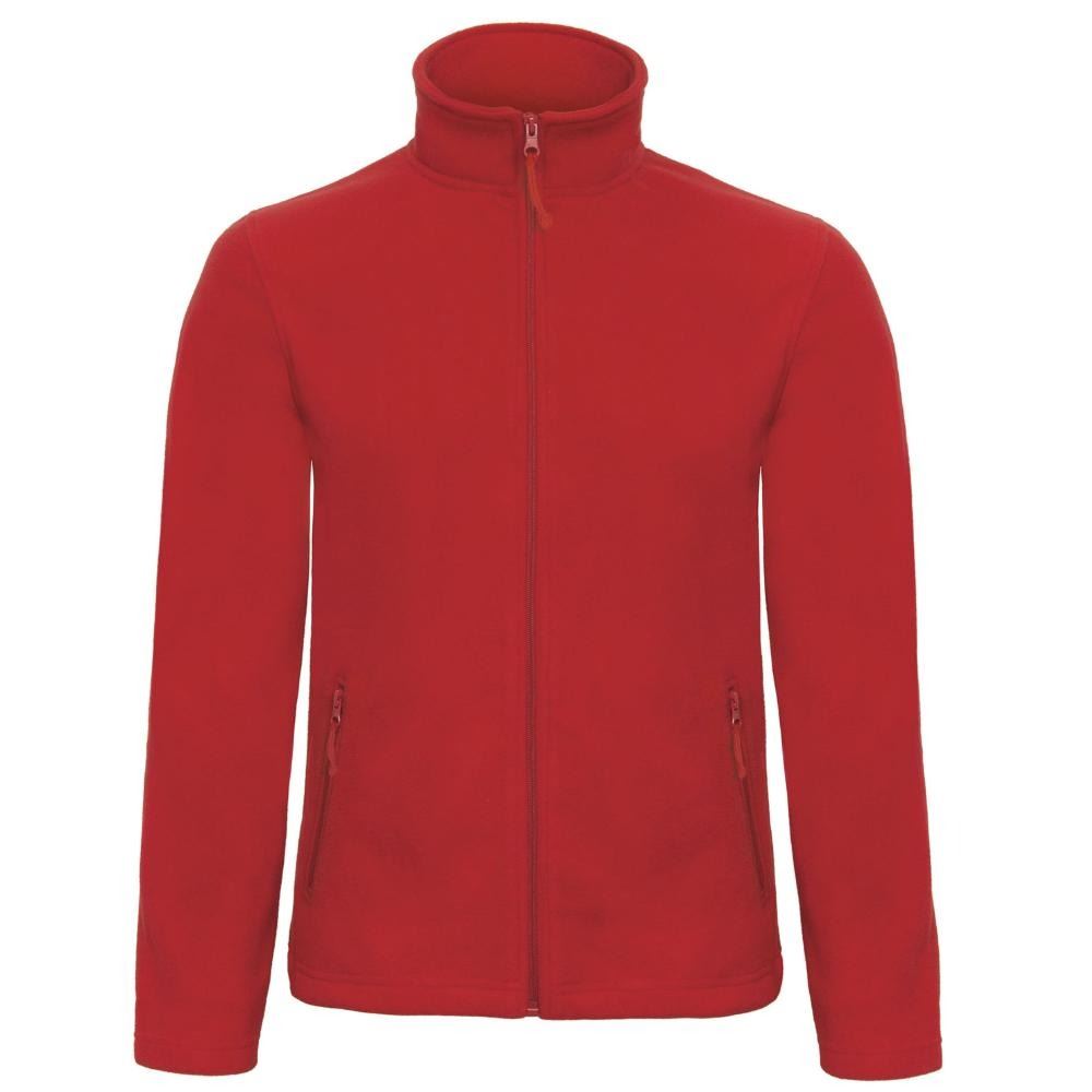 Mens Fleece Jacket Full Zip Casual Zipped Pocket Long Sleeves Open Hem Jacket - Picture 8 of 9