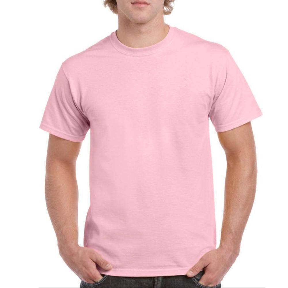 Mens Cotton T-Shirt Adult Soft Short Sleeves Round Neck Plain Casual Tee Top - Picture 45 of 52
